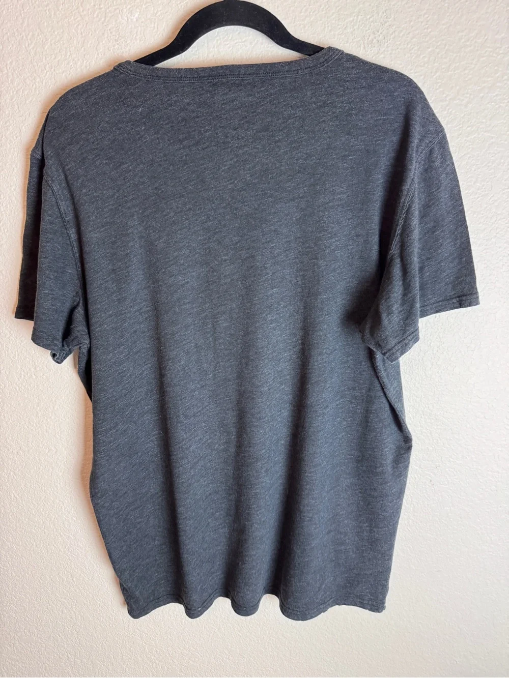 American Eagle Outfitters Mens Large Classic Fit T-Shirt Gray Eagle Patchwork